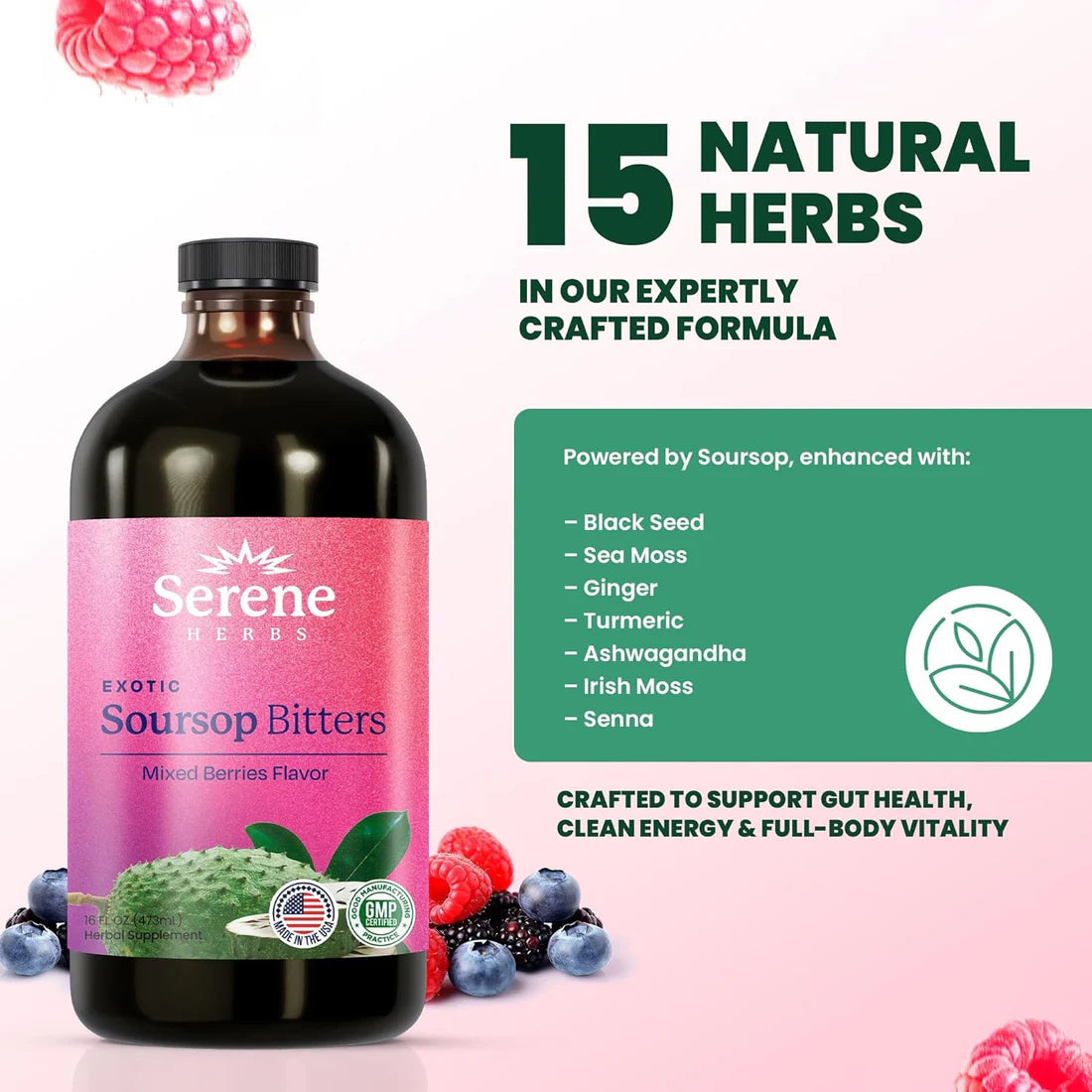 🌿 Serene Herbs Soursop Bitters