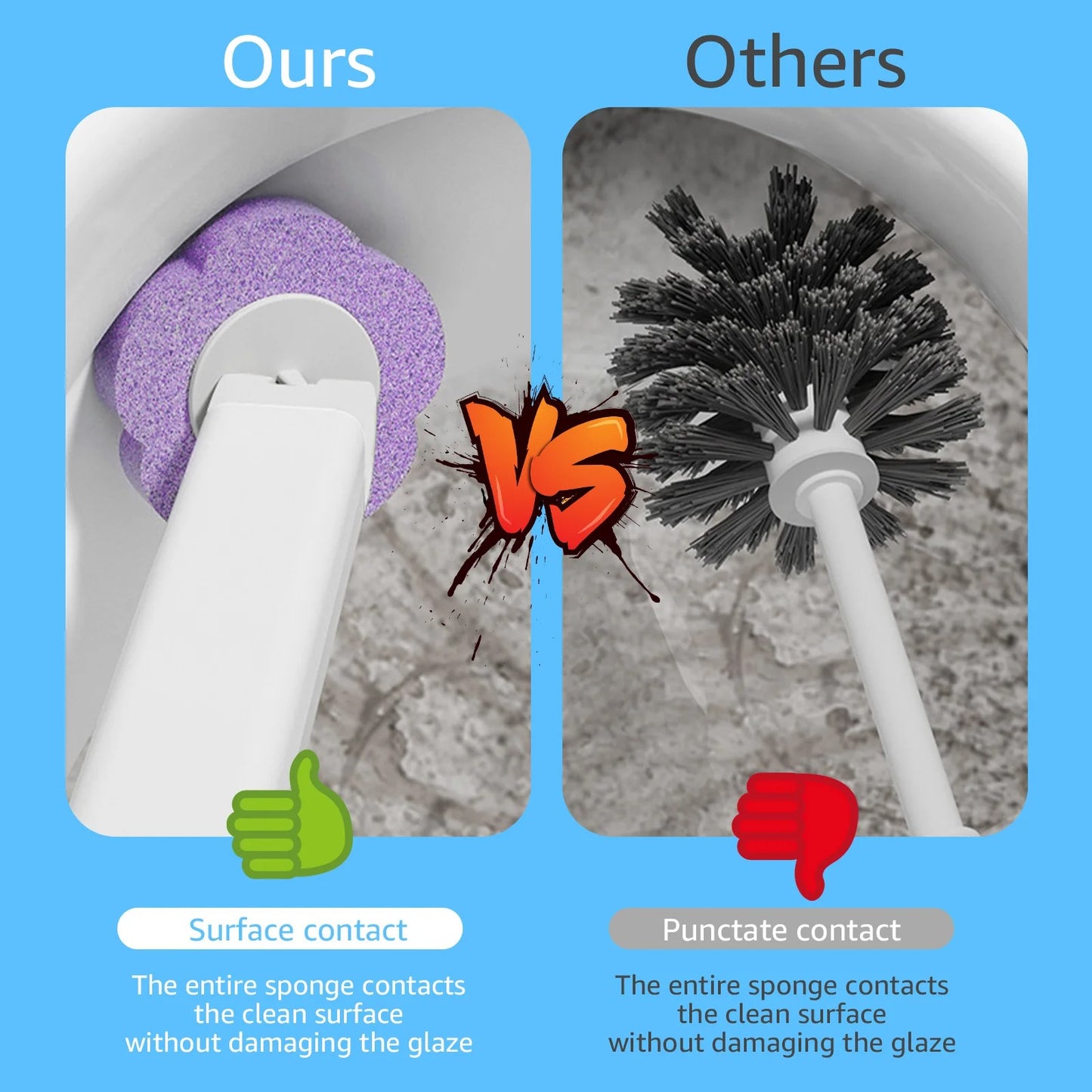 Hygiene Toilet Brush With Refills