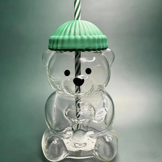 Premium Cute Bear Glass Cup