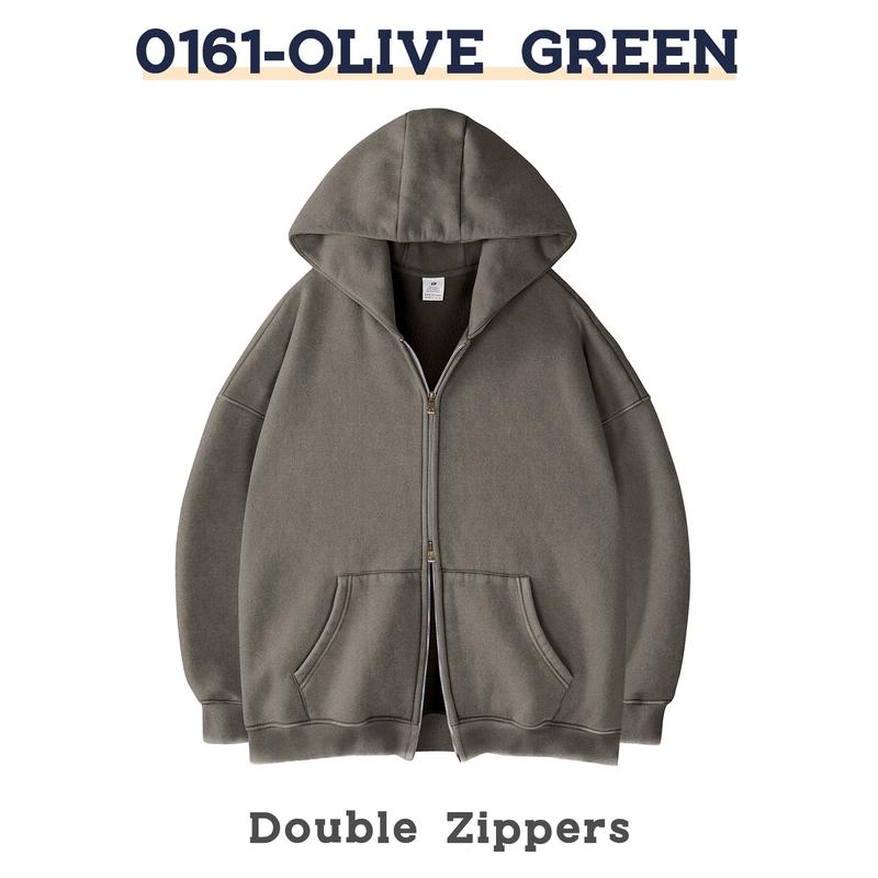 Unisex Oversized zip up hoodie
